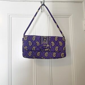Vera Bradley Purple Paisley Shoulder Bag